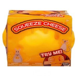 New Giggle Zone Squeeze Cheese Fidget Toy XL Jumbo Viral Squishy Stress Relief